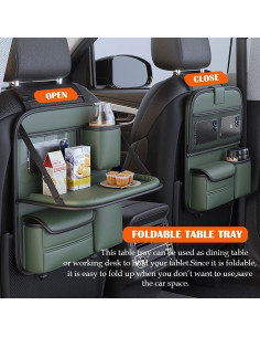 Organizador de Asiento Trasero de Coche DURASIKO QCD12 Plegable 2