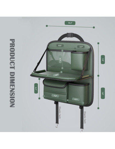 Organizador de Asiento Trasero de Coche DURASIKO QCD12 Plegable