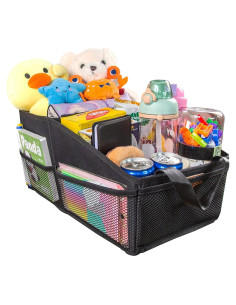 Organizador de Asiento de Coche SURDOCA Negro Plegable 44x24x22cm