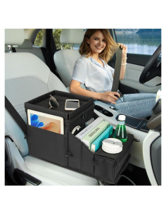 Organizador de Asiento de Coche WENRENER con Enfriador y Bandeja