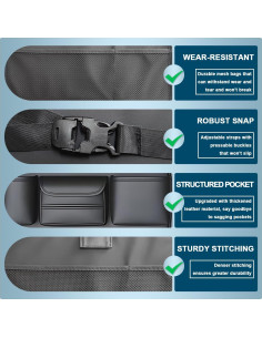 Organizador de Asiento Trasero de Coche Vehirie 63.5x45 cm 2