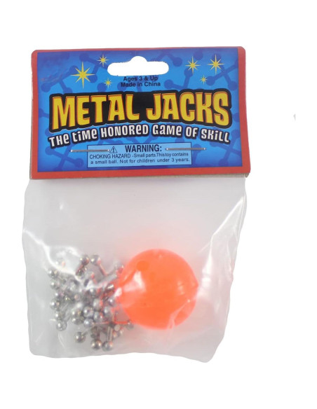 Juego de Jacks Clásico - 12 Juegos de Metal con Pelota Juego de Jacks Clásico - 12 Juegos de Metal con Pelota
