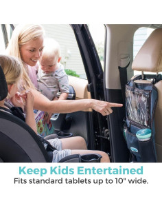 Organizador de Auto Colgante Toddleroo - Marino, 7 Bolsillos 2