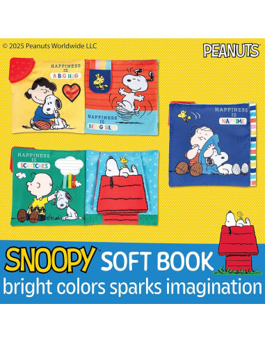 Libro de Tela Snoopy Kids Preferred 12.7x14 cm para Bebés