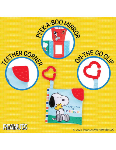 Libro de Tela Snoopy Kids Preferred 12.7x14 cm para Bebés