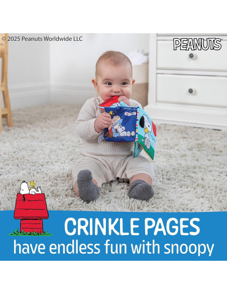 Libro de Tela Snoopy Kids Preferred 12.7x14 cm para Bebés