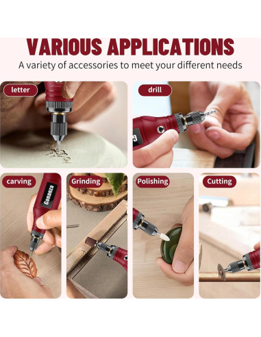 Kit de Herramienta Rotativa Inalámbrica Gonanza 62 Accesorios