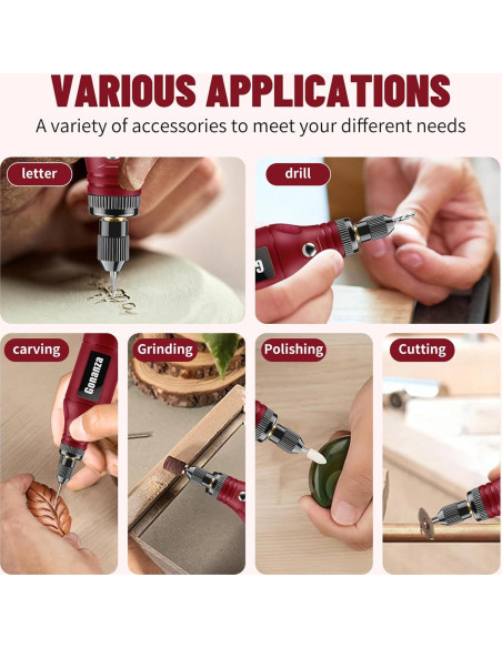 Kit de Herramienta Rotativa Inalámbrica Gonanza 62 Accesorios