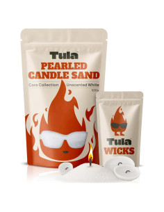 Kit de Velas Perladas Tula 500g - Cera a Base de Plantas