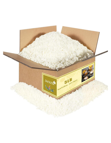 Cera de Soja 2.27kg SACATR para Fabricación de Velas DIY