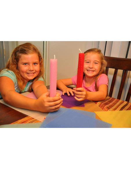 Kit de Fabricación de Velas de Cera de Abeja Toadily Handmade - 10 Hojas 42.9x20.8 cm