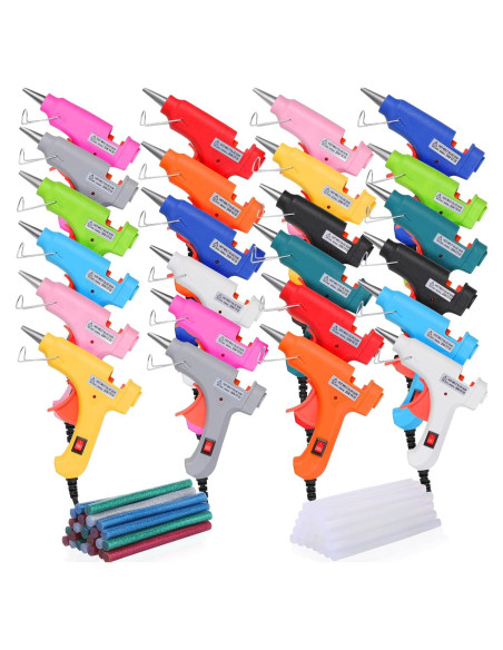 Kit de 24 Mini Pistolas de Pegamento Nuenen con Palitos 50u