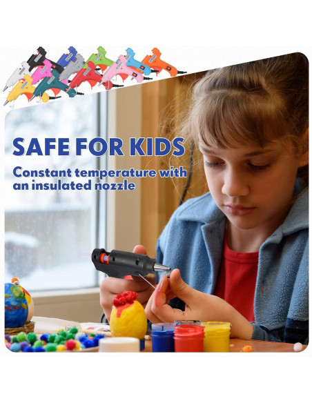 Kit de 24 Mini Pistolas de Pegamento Nuenen con Palitos 50u