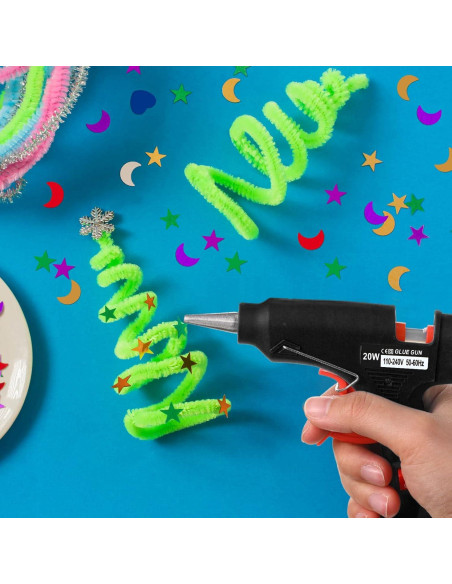 Pistola de Pegamento Caliente Zhengmy 12 Piezas 20W Negra