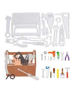 Caja de Herramientas Troqueles de Corte GLOBLELAND 16x8.7cm