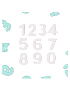 Set de 10 Troqueles Números Craftelier 2 cm para Scrapbooking