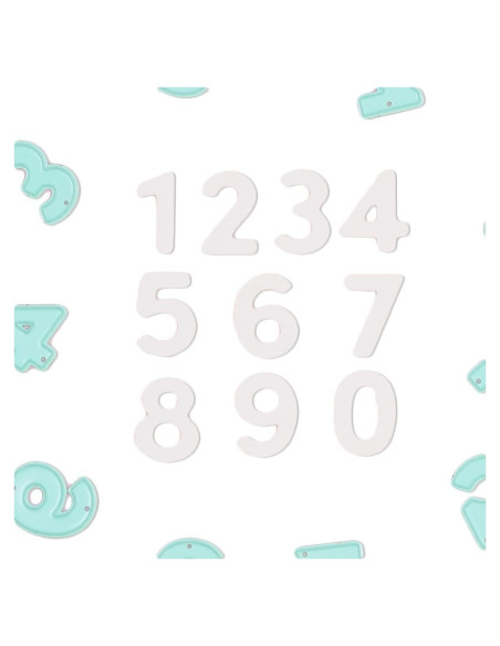 Set de 10 Troqueles Números Craftelier 2 cm para Scrapbooking