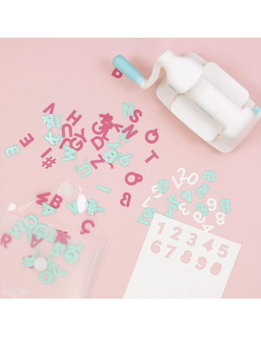 Set de 10 Troqueles Números Craftelier 2 cm para Scrapbooking