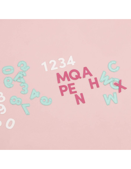 Set de 10 Troqueles Números Craftelier 2 cm para Scrapbooking