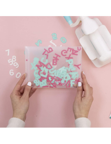 Set de 10 Troqueles Números Craftelier 2 cm para Scrapbooking