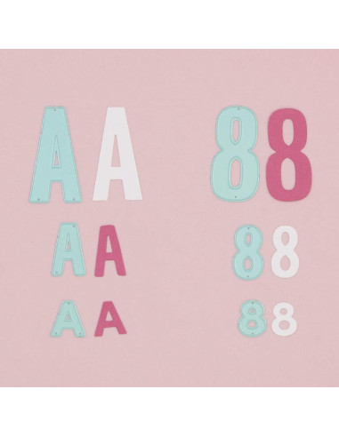 Set de 10 Troqueles Números Craftelier 2 cm para Scrapbooking