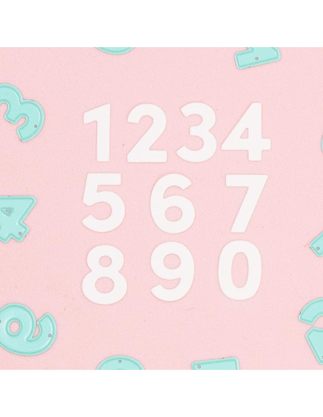 Set de 10 Troqueles Números Craftelier 2 cm para Scrapbooking