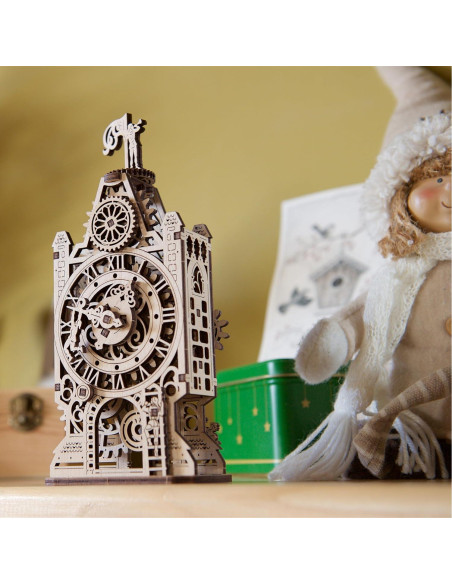 Rompecabezas 3D UGEARS Vieja Torre del Reloj - Modelo Mecánico de Madera