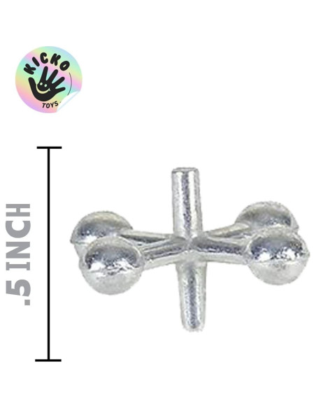 Juego de Jacks de Metal Kicko - 12 Juegos - Diversión para Niños