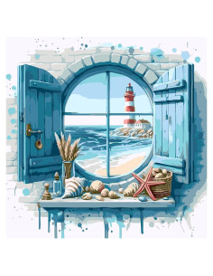 Kit de Pintura por Números GEMFAMILY 40.64x40.64 cm Acrílica