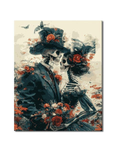 Kit de Pintura por Números Rebotipy Calavera 40x50 cm