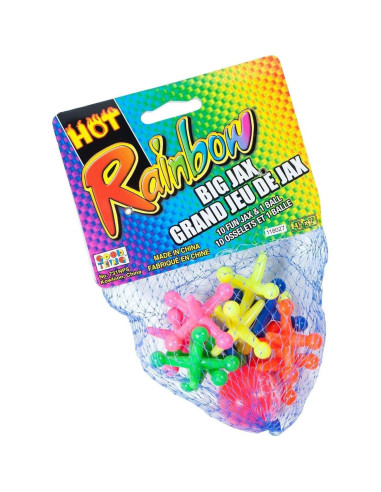 Conjunto de Juguetes Big Jacks JA-RU - 10 Jacks y 1 Bola