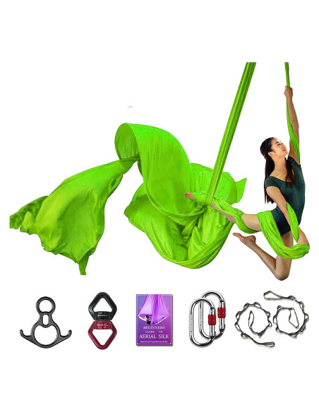 Conjunto de Telas Aéreas SYCYKA 10m x 2.8m para Yoga y Acrobacia Conjunto de Telas Aéreas SYCYKA 10m x 2.8m para Yoga y Acrobacia