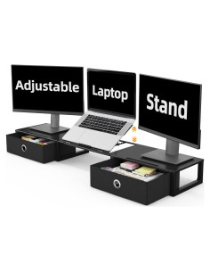 Soporte para Monitor WESTREE Ajustable con Cajones 5 Niveles