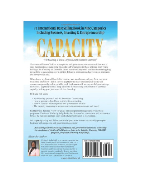 Capacity: The Roadmap to Secure Corporate and Government Contracts Capacity: The Roadmap to Secure Corporate and Government Contracts