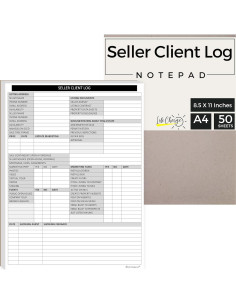 Registro de Clientes Vendedores Life Charge 50 Páginas 21.6x27.9cm 2