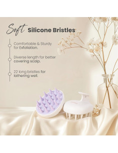 Cepillo Exfoliador de Cuero Cabelludo AIMIKE - Silicona y Paja de Trigo 2