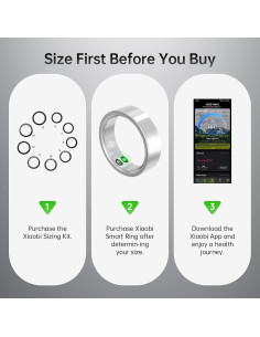 Anillo Inteligente Xiaobi TM22 Plata - Fitness y Salud 5ATM 2