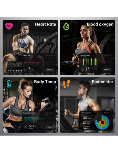 Anillo Inteligente Xiaobi TM22 Plata - Fitness y Salud 5ATM