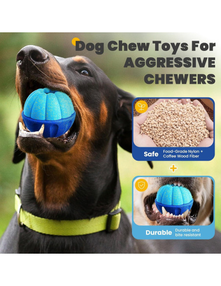 Juguete Interactivo para Perros ABRRLO - Dispensador de Golosinas Azul