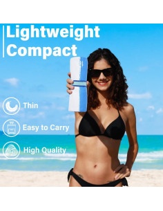 Paquete de 2 Toallas de Playa Microfibra Widdonen 81x180 cm 2