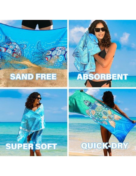 Paquete de 2 Toallas de Playa Microfibra Widdonen 81x180 cm Paquete de 2 Toallas de Playa Microfibra Widdonen 81x180 cm