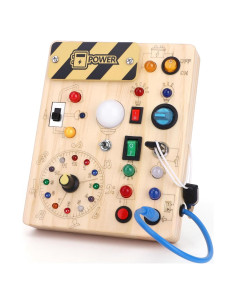 Tablero Ocupado Montessori CGS con 11 Interruptores LED 17x13 cm