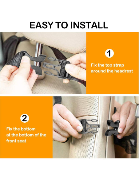 Organizador de Asiento Trasero JUCAINHI 2 Pcs Impermeable