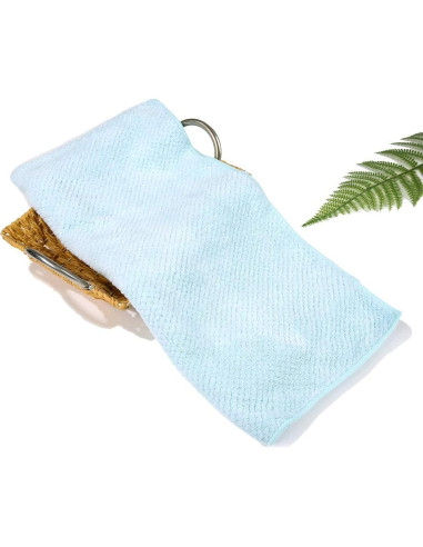 Toalla de Microfibra Azul Laojbaba 50x100cm Secado Rápido