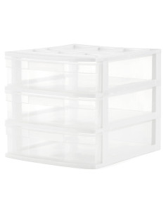 Organizador de Escritorio Gracious Living 3 Cajones Blanco