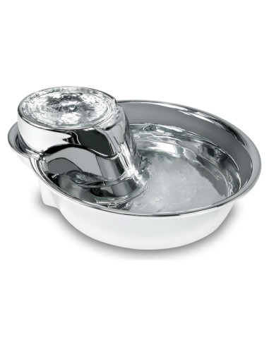 Fuente de Agua para Mascotas Pioneer Pet Acero Inoxidable 1.77L