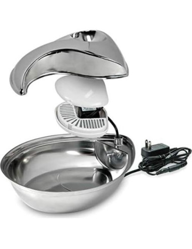 Fuente de Agua para Mascotas Pioneer Pet Acero Inoxidable 1.77L