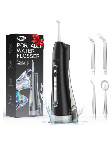 Hilo Dental de Agua OKALA Inalámbrico Recargable 260ml