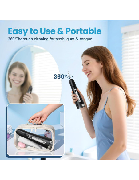 Hilo Dental de Agua OKALA Inalámbrico Recargable 260ml