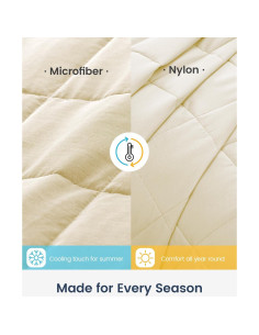 Manta con peso Drewin 5.44kg Individual Beige 121.9x182.9cm 2